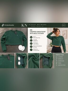 Klassy Network Teal Green Sweater